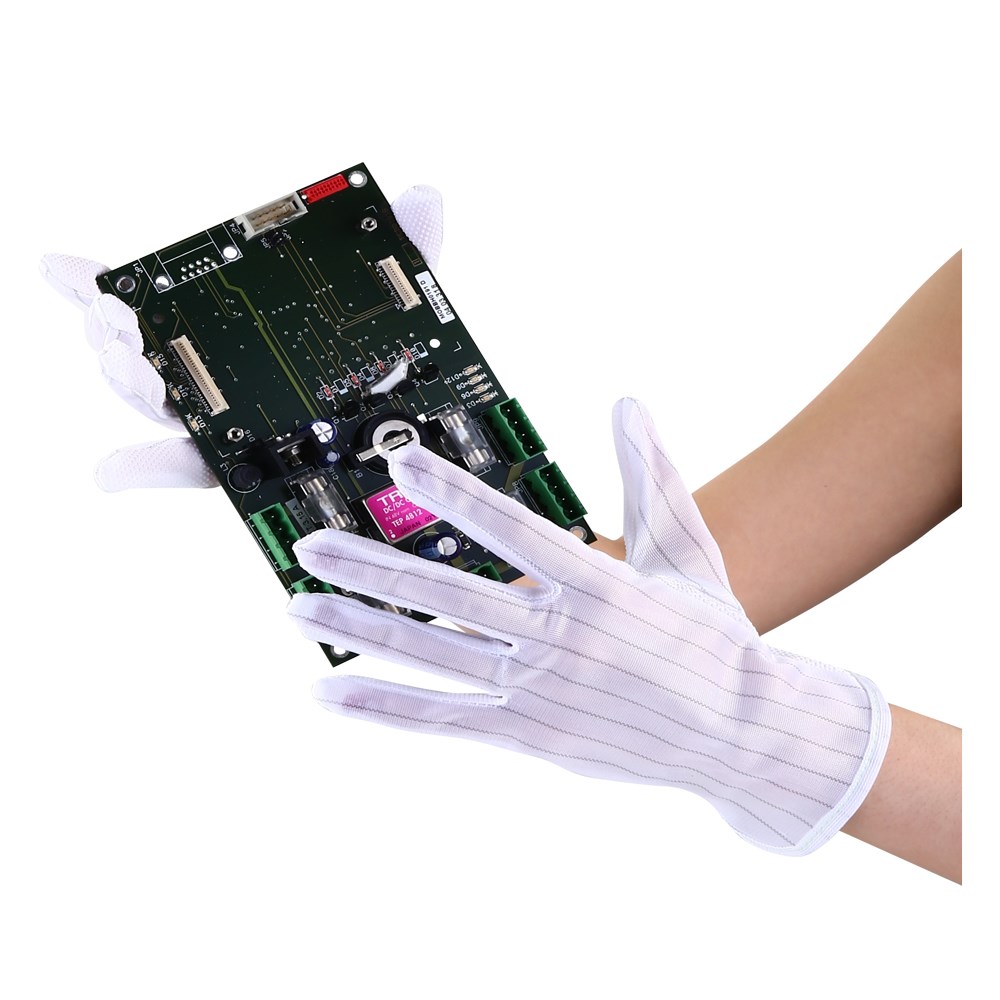 Products > Conductive Glove with PVC dots on palm Dou Yee Enterprises