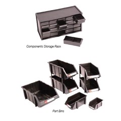 Part Bins & Components Storage Rack