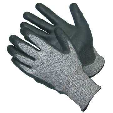 Cut Resistant Black PU Palm Fit Glove