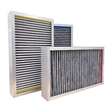 Stacked Modular Panel Type Chemical Filters