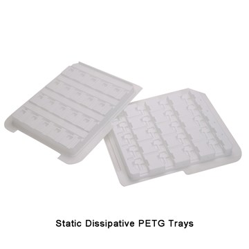Static Dissipative PETG Trays