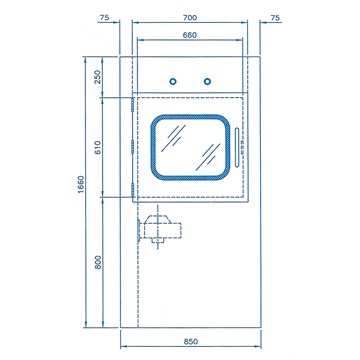 Air Shower Passbox