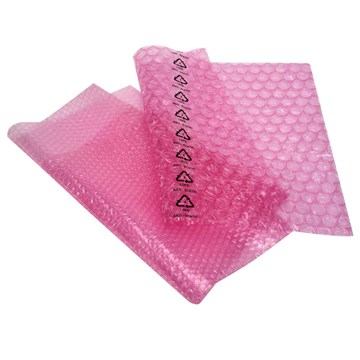 10 Pack Pink Anti-Static Bubble Wrap Bags 24
