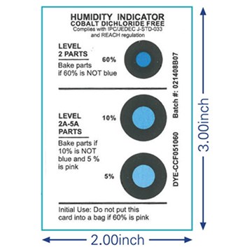 Humidity Indicator Card - Cobalt Dichloride Free HIC 