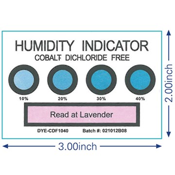 Humidity Indicator Card - Cobalt Dichloride Free HIC