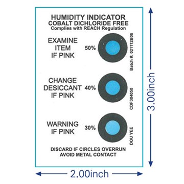 Humidity Indicator Card - Cobalt Dichloride Free HIC