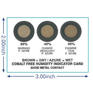 Cobalt Free - Humidity Indicator Card (HIC)