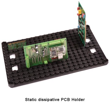 Static dissipative PCB Holder
